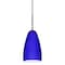 Besa Lighting Riva 9 Cord Pendant, Cobalt Blue Matte, Bronze Finish, 1x75W Incandescent 1JT-1511CM-BR - alternate 1
